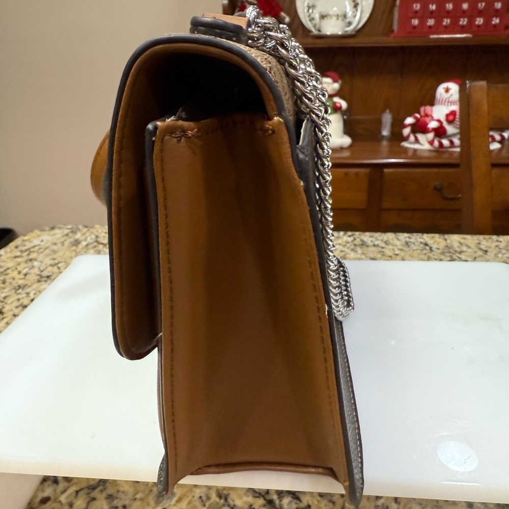 Nine West Elegant Tan and Brown Crossbody Bag - Picture 4 of 8